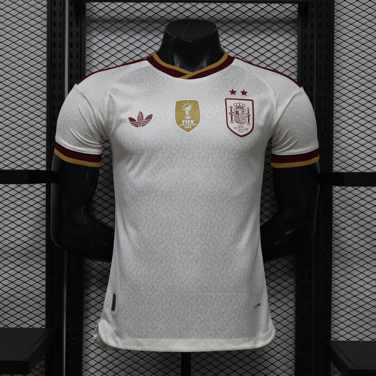 Jersey España Visitante Campeón 2026 – Versión Jugador Manga Corta