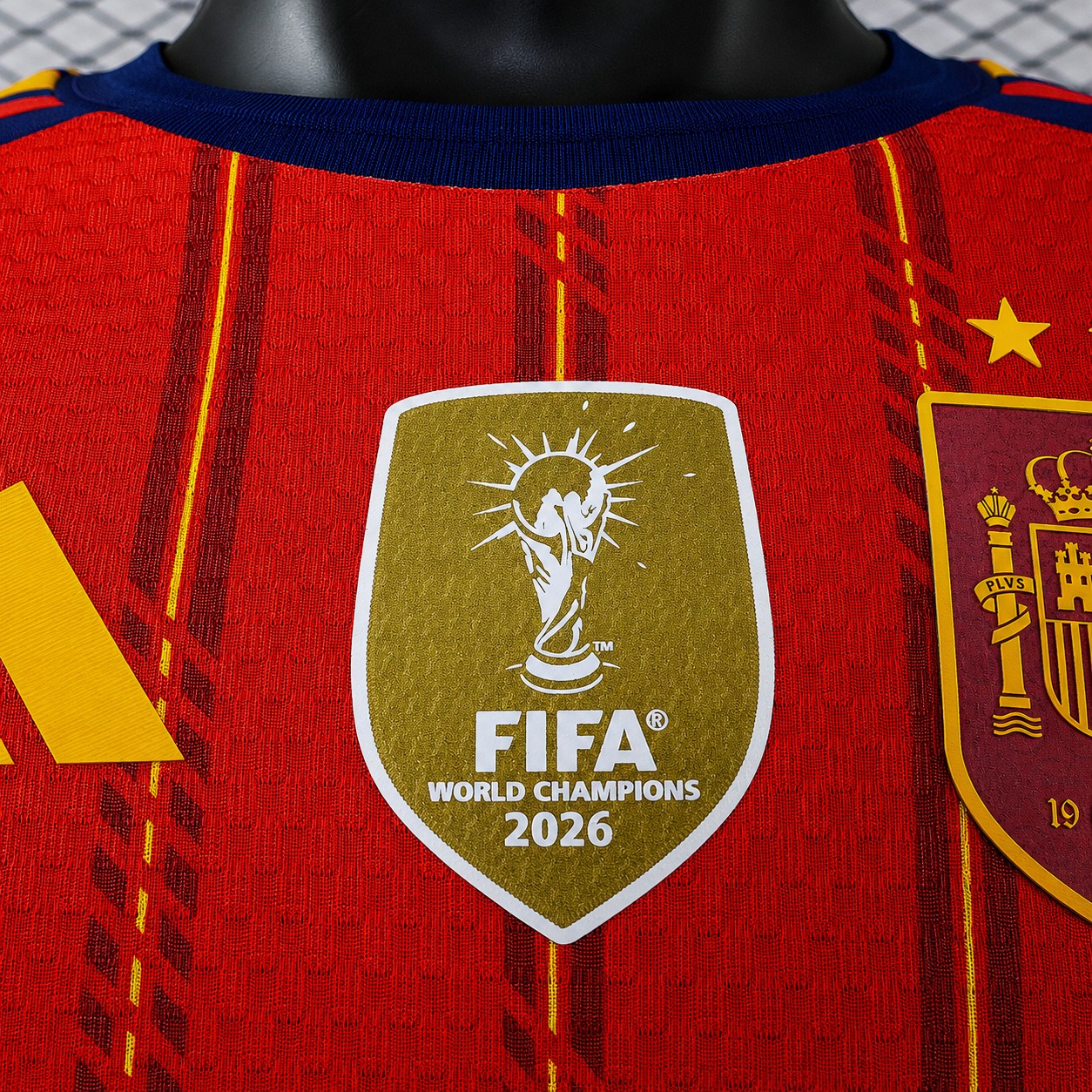 Jersey España Local Campeón del Mundo 2026 – Adulto -Versión Fan - Manga corta