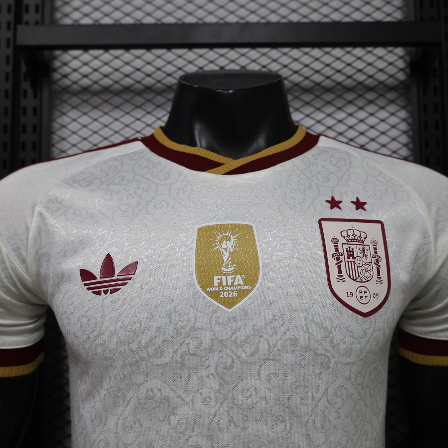 Jersey España Visitante Campeón 2026 – Versión Jugador Manga Corta